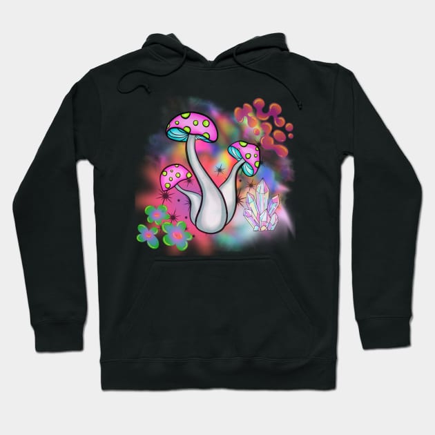 Magic Mushrooms Hoodie by OtherKatie